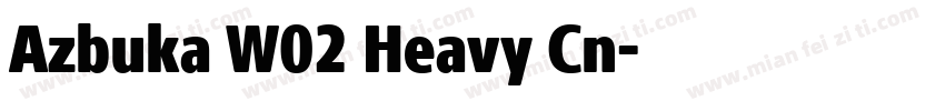 Azbuka W02 Heavy Cn字体转换